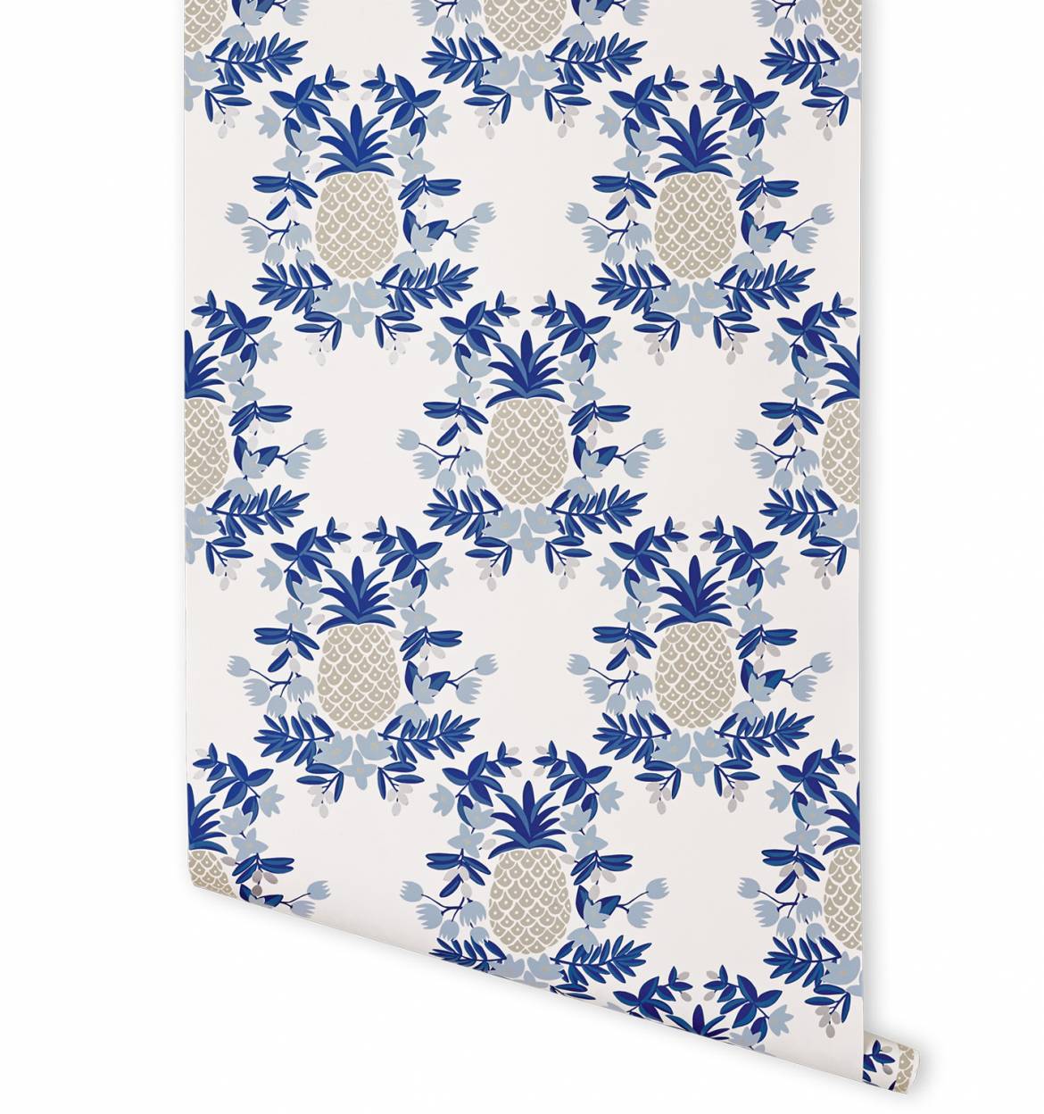 Pineapple Blue Wallpaper By Rifle Paper Co Made In Usa