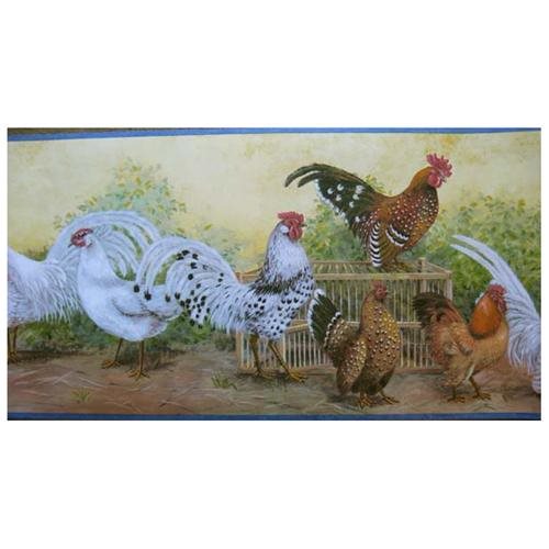 Waverly Chickens Rooster Wallpaper Border Rakuten