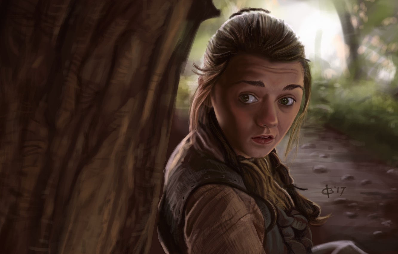 Wallpaper Art Game Of Thrones Arya Stark Maisie Williams Image