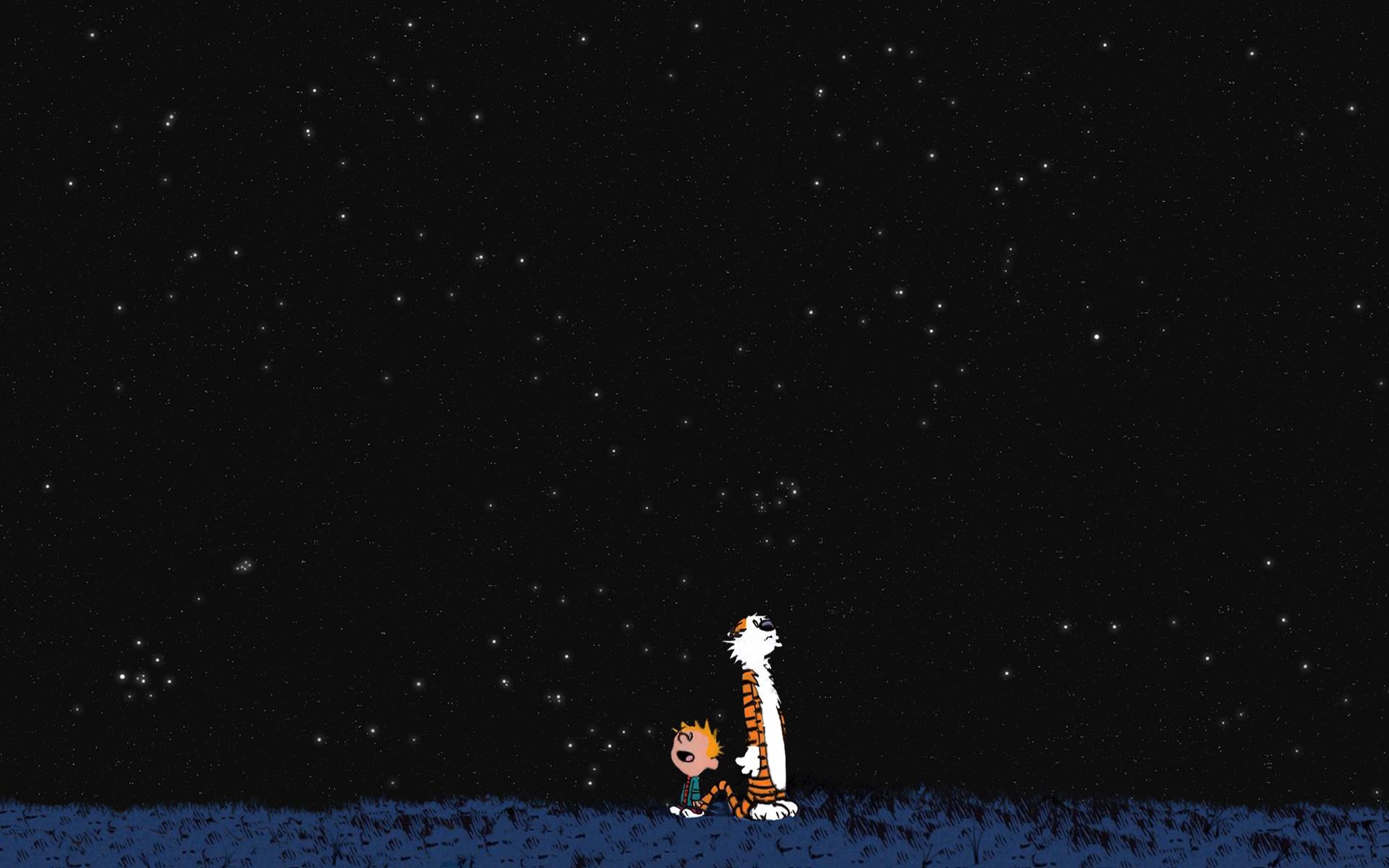 Calvin and Hobbes Space Wallpaper - WallpaperSafari