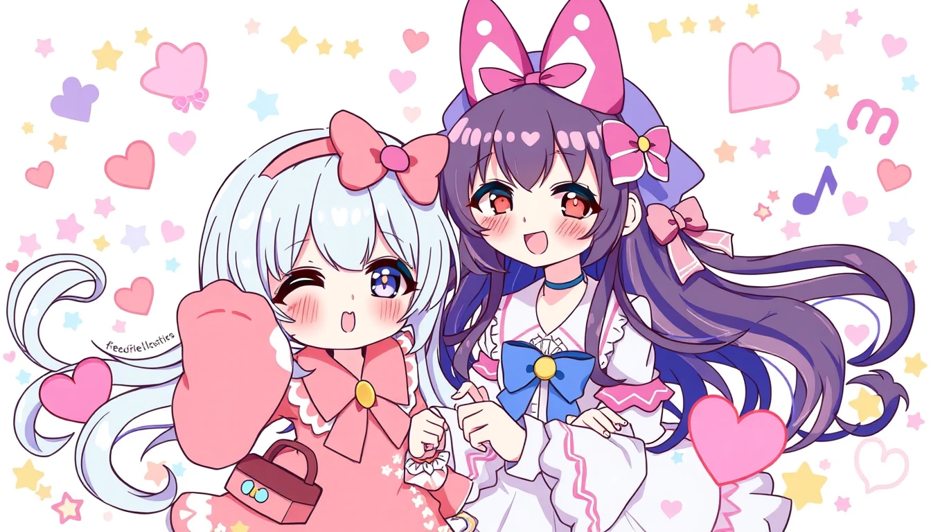 Kuromi And Melody Wallpaper