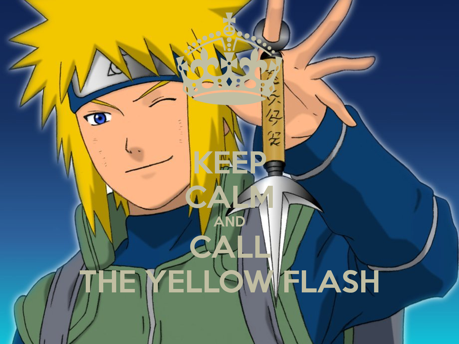Keep Calm And Call The Yellow Flash Carry On Image