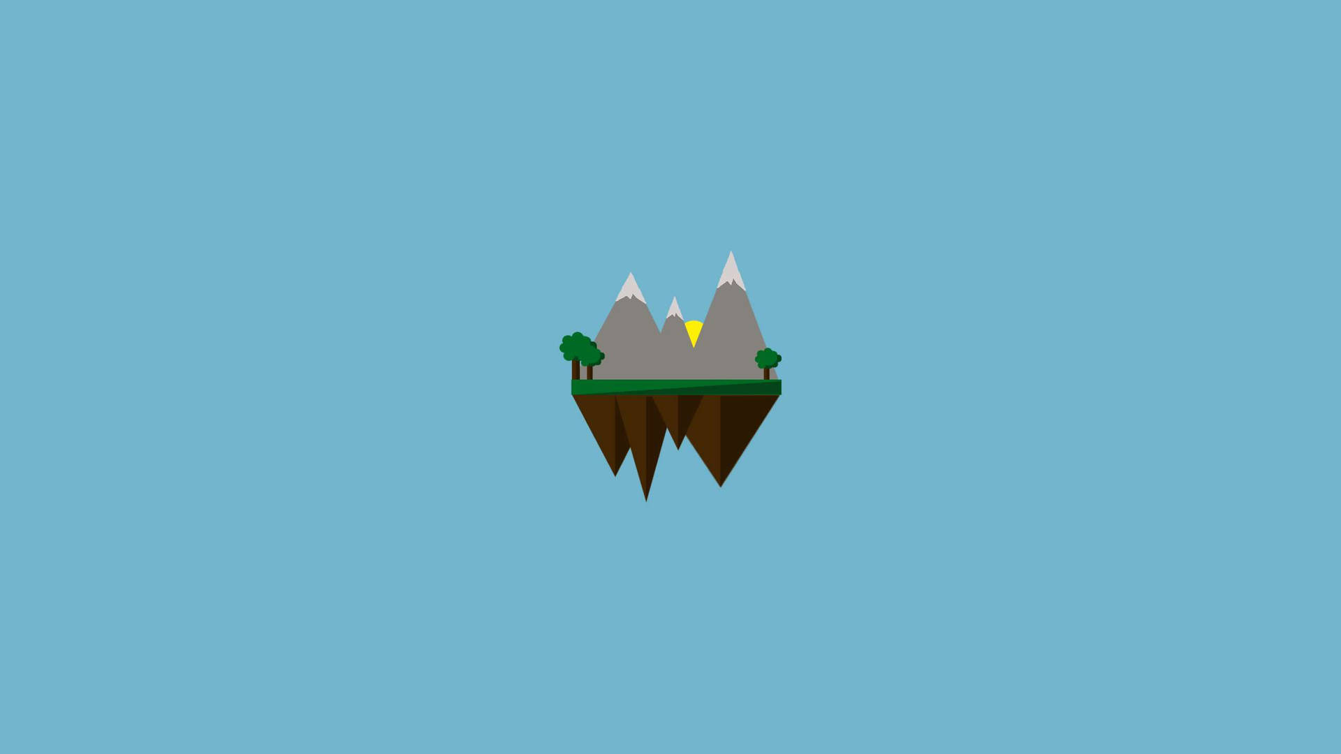 Minimalist Floating Island Illustration Sruimz5ypwxrcs2x Wallpaper