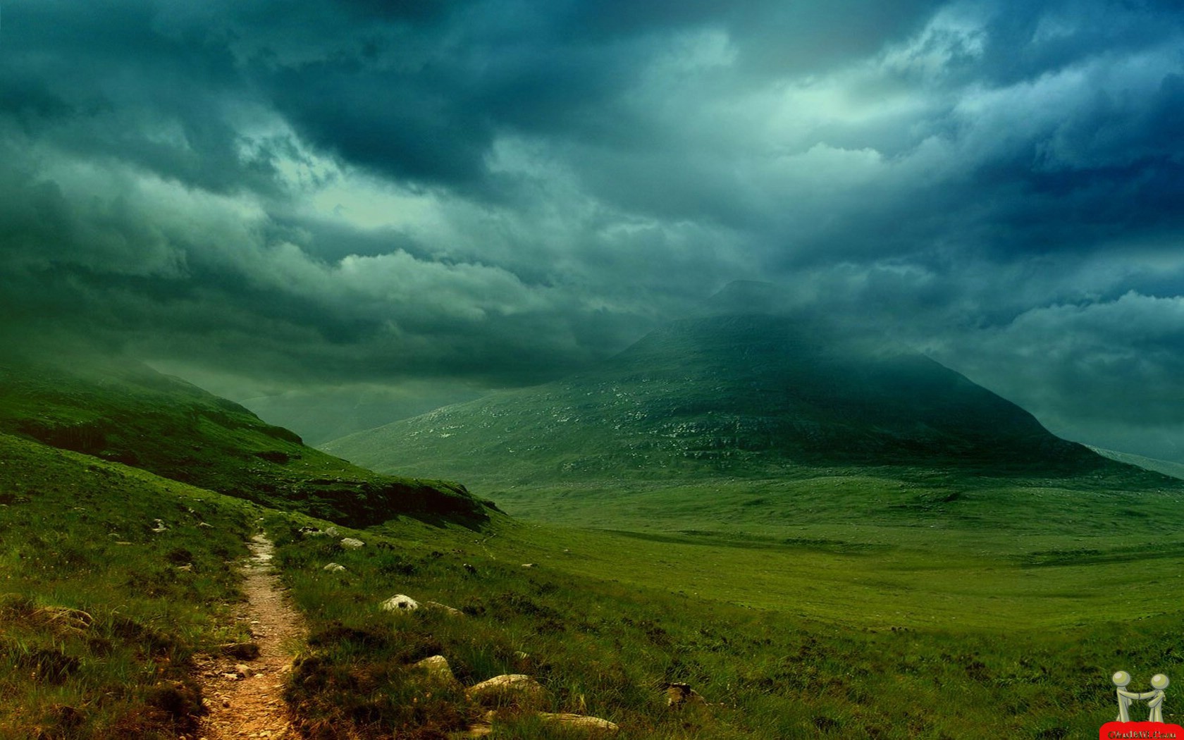 My Wallpaper Place Cloudy Weather Mountains Landscape