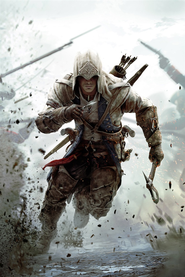 Assassins Creed 3 PC game iPhone Wallpaper 640x960 iPhone 4 4S 640x960