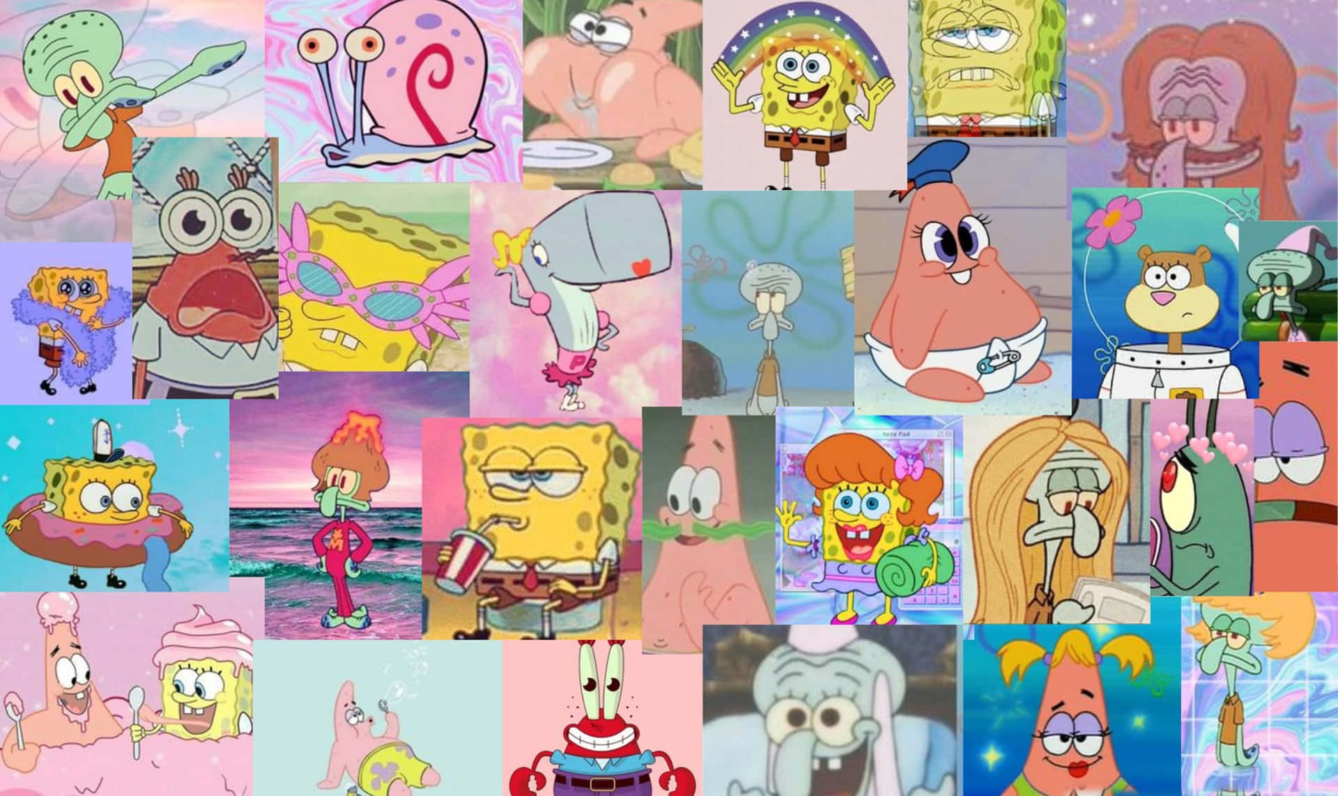 Spongebob Characters Wallpaper