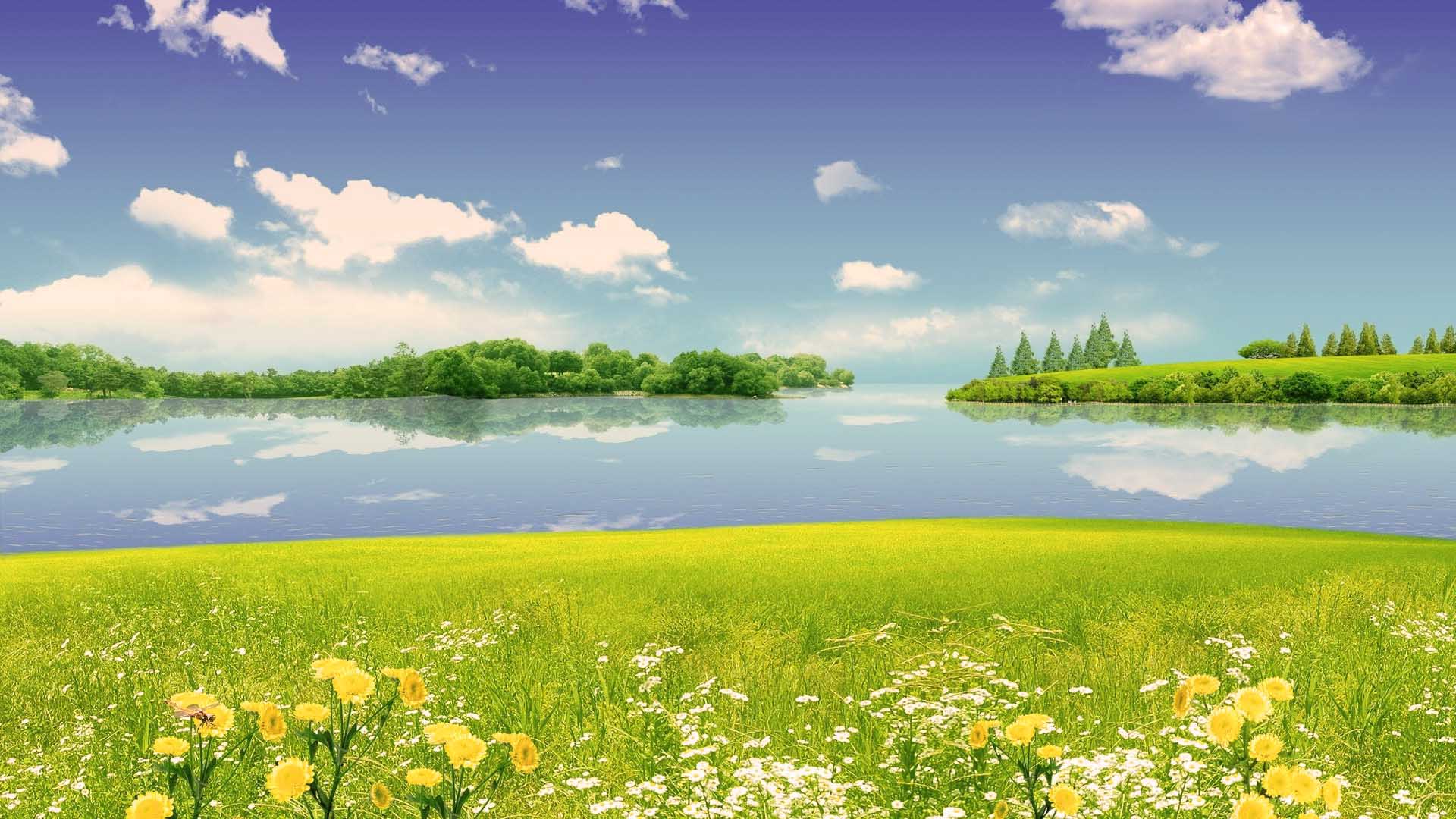 Summer Scenes Widescreen Full HD Wallpaper For Desktop Background
