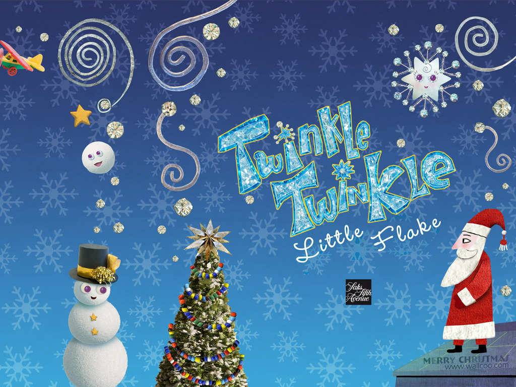 Windows Twinkle Wish Christmas Theme Wallpaper