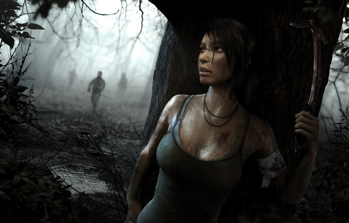 Wallpaper Girl The Game Tomb Raider Lara Croft Survival