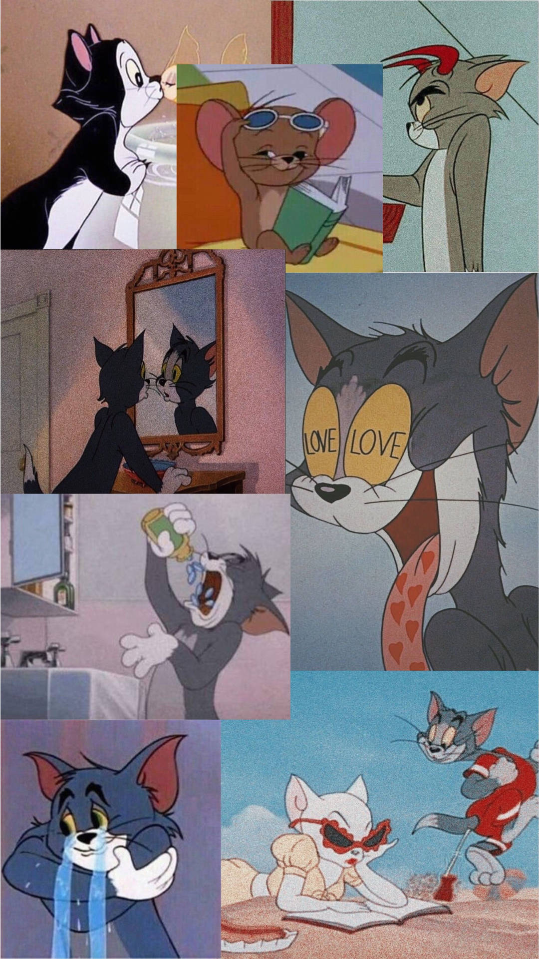 Tom And Jerry Aesthetic Wallpaper
