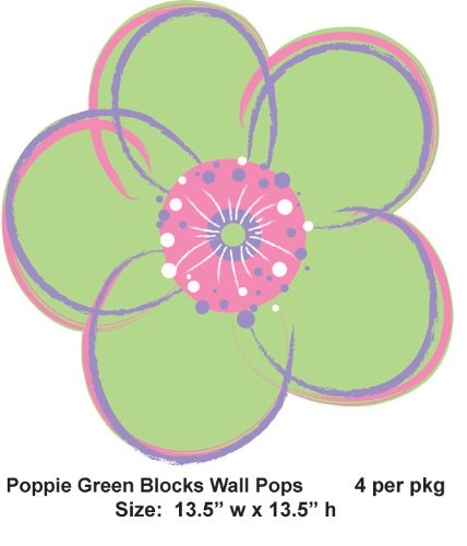 Wallpaper Brewster Wall Pops Poppie Green Wpf93731