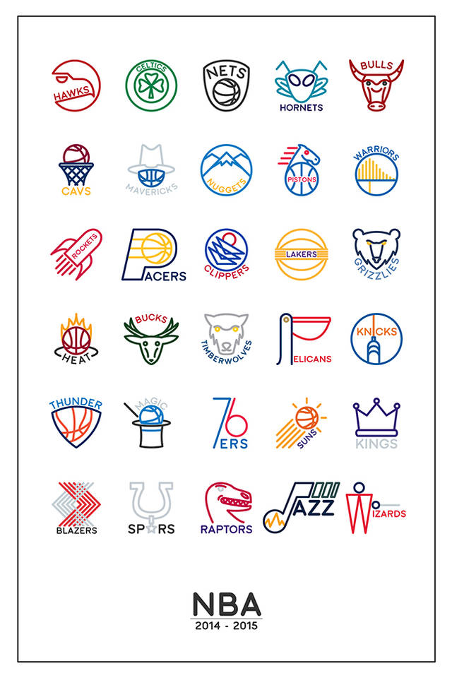 Nba Team Logos 2014 2015 2014 2015 Nba All Team Logos