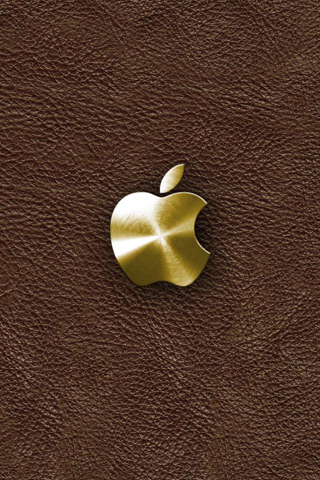 Gold Apple iPhone 4s Wallpaper