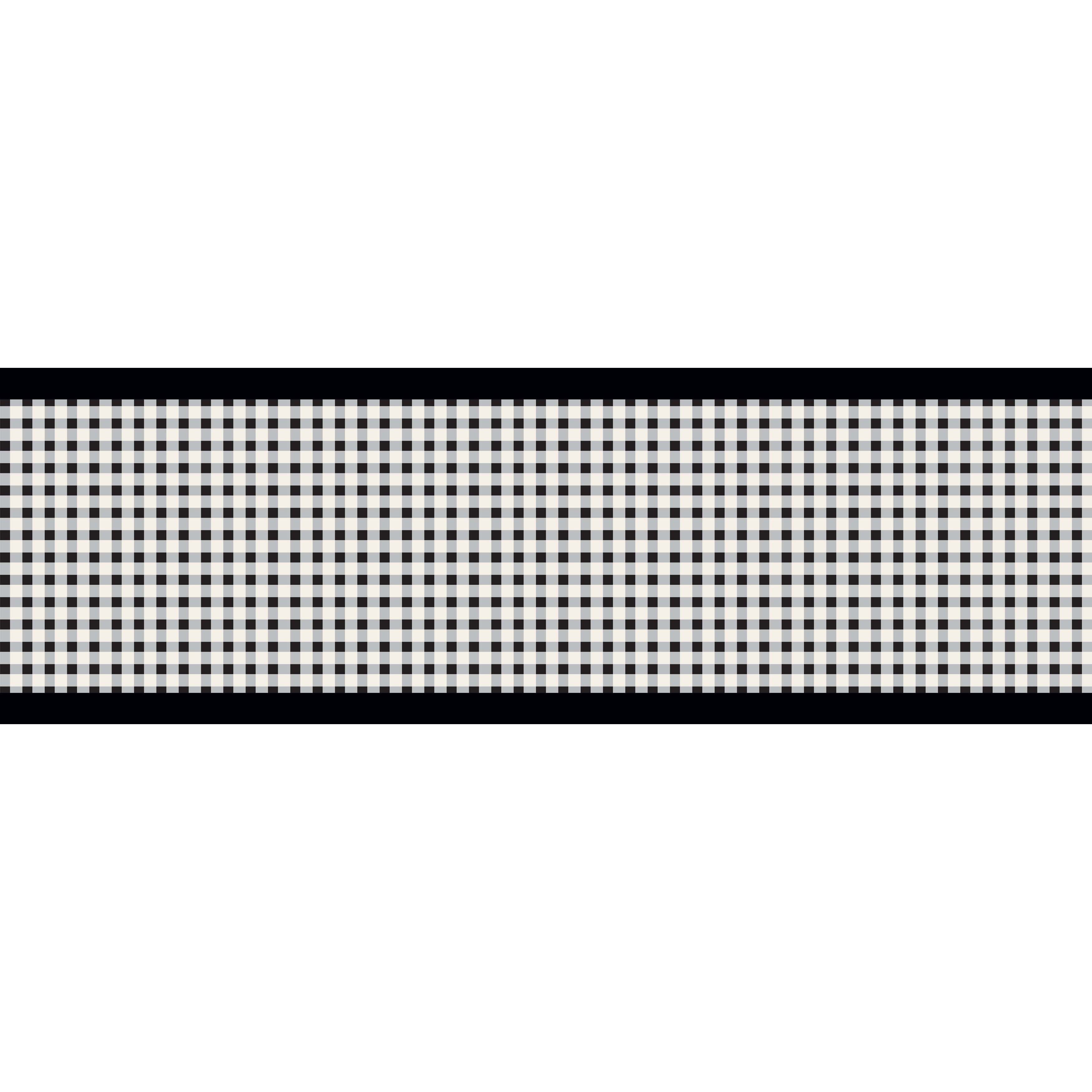 Solid Black Wallpaper Border