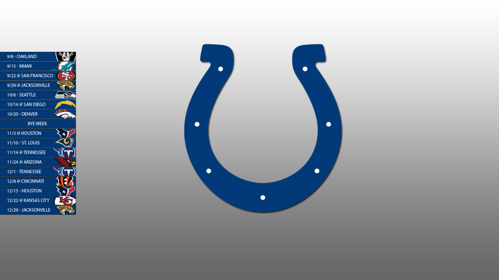 Indianapolis Colts Schedule Wallpaper By Sevenwithat On
