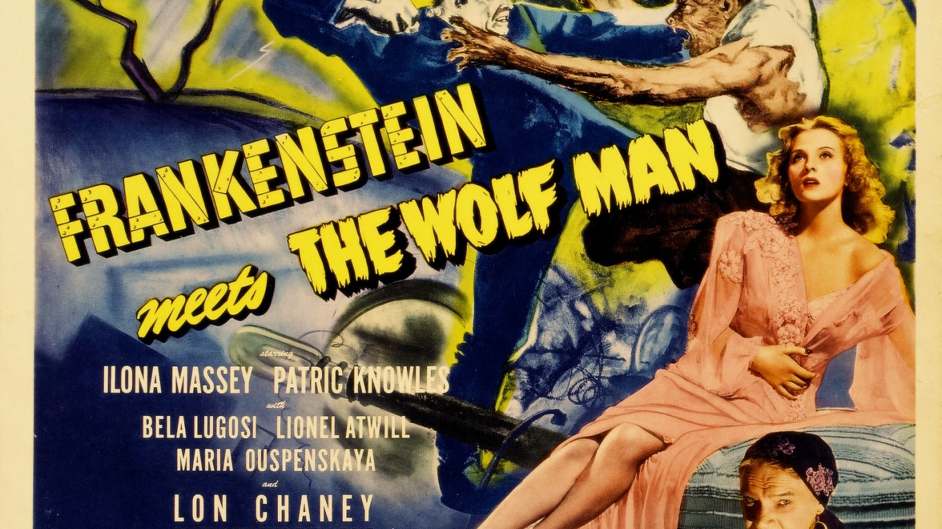 Frankenstein Meets The Wolfman Desktop Pc And Mac Wallpaper