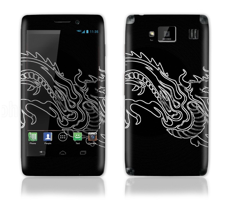 Motorola Droid Razr Maxx HD Decal Skin Chinese Dragon