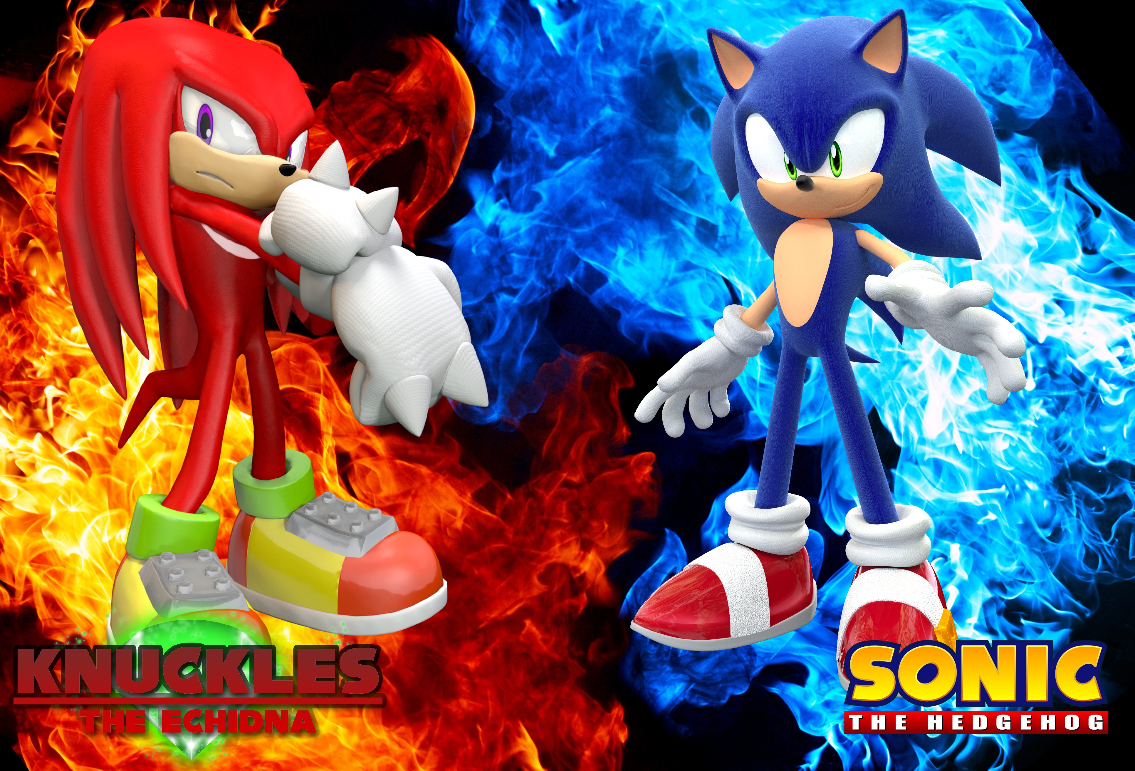 Sonic And Knuckles   Wallpaper by Knuxy7789 on