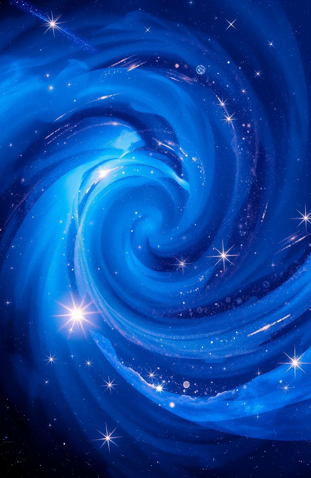 Blue Space Wallpaper