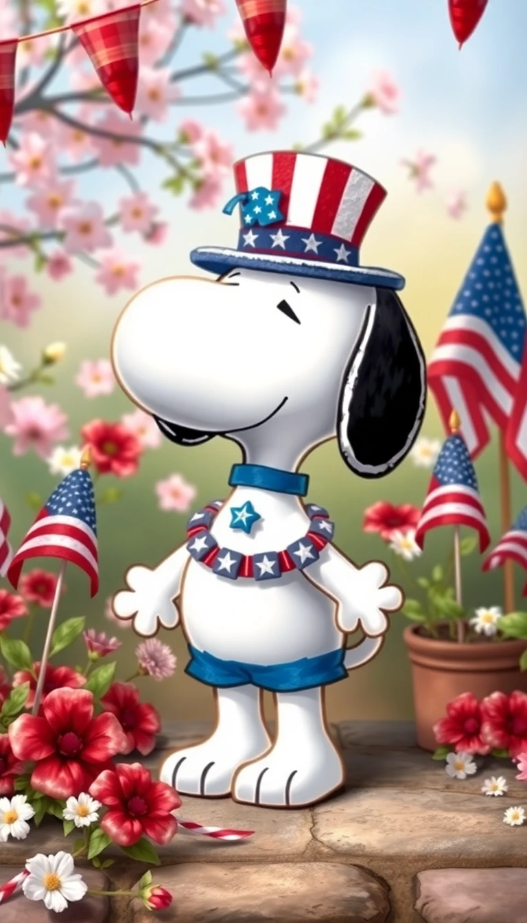 Snoopy Memorial Day Wallpaper