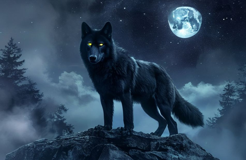 Black Wolf Wallpaper