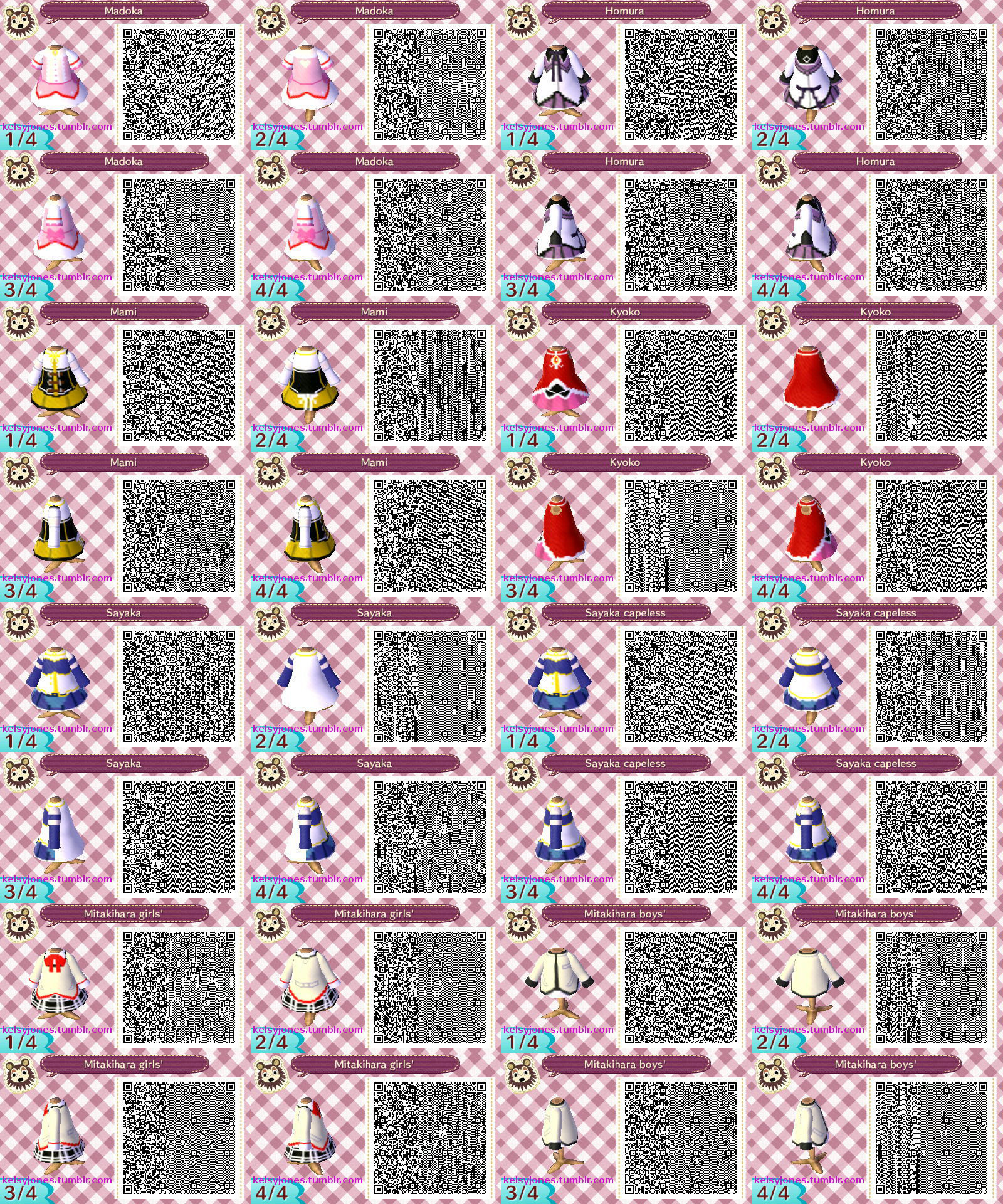 Free Download Acnl Madoka Magica Qr Codes By Kelsyjones 1600x19 For Your Desktop Mobile Tablet Explore 49 Acnl Wallpaper Qr Animal Crossing Qr Codes Wallpaper Ipod Qr Codes Wallpaper
