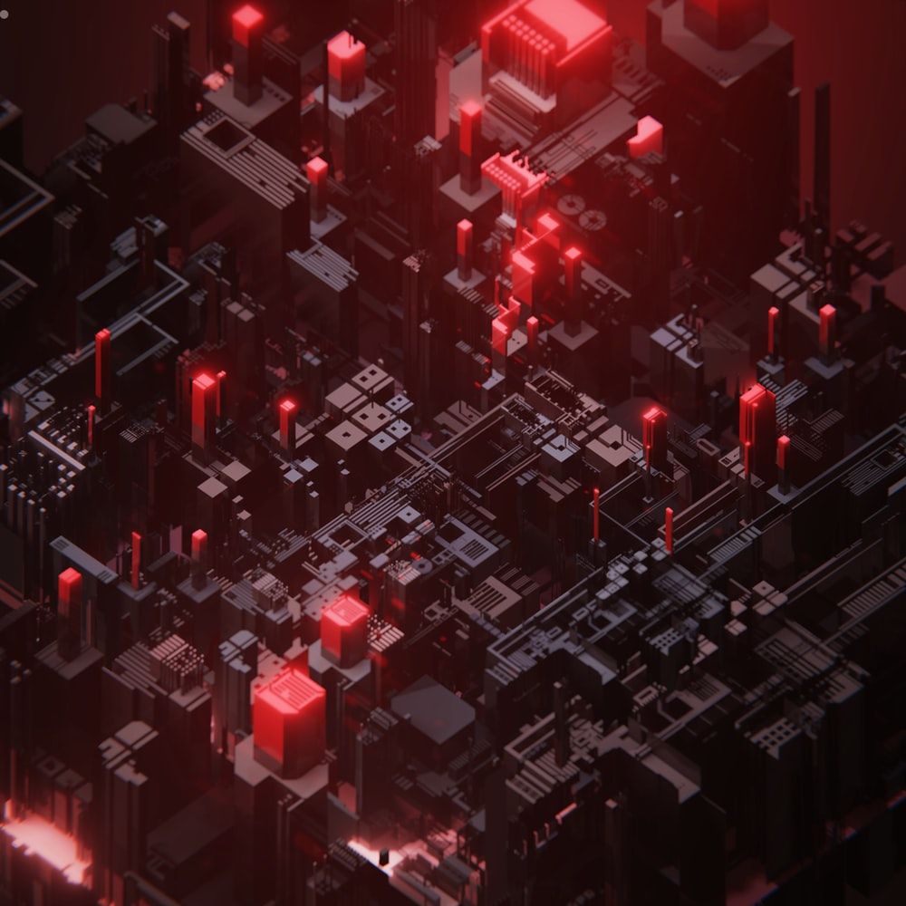 Red Electronic Wallpaper On