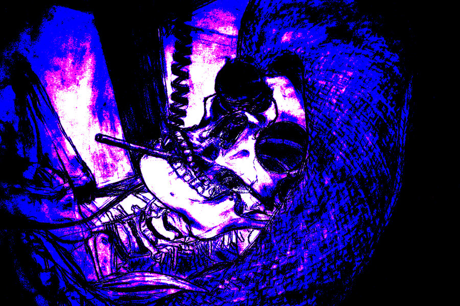 Purple Skull By Cosmichawk