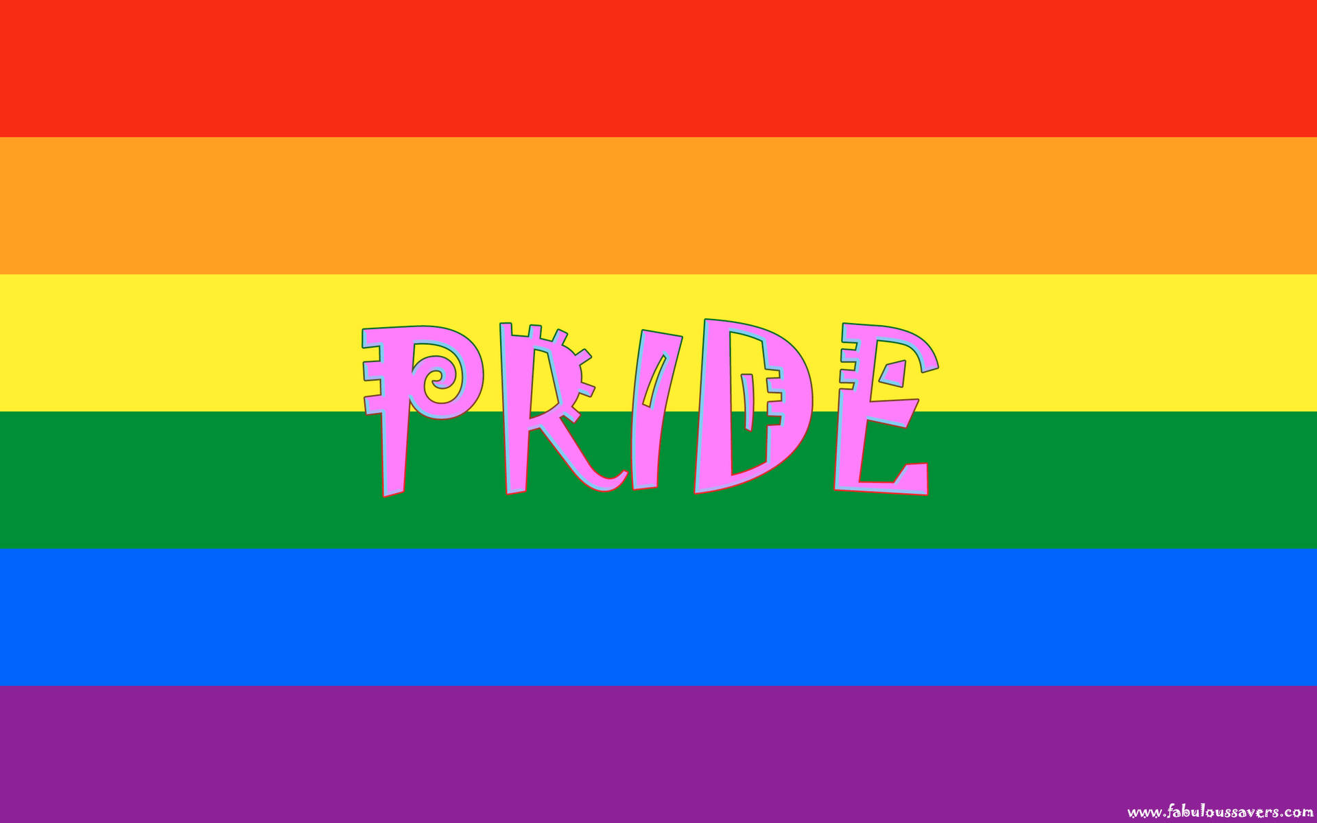 Cute Rainbow Pink Pride Wallpaper