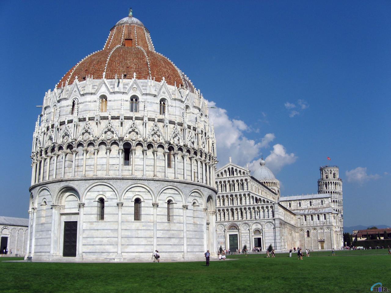 Wallpaper Pisa Cathedral And The Leaning Tower Of