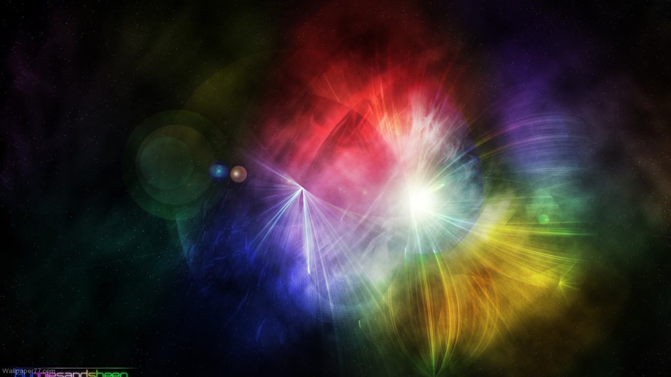 Explosion Of Light Pixels Wallpaper Tagged Abstract