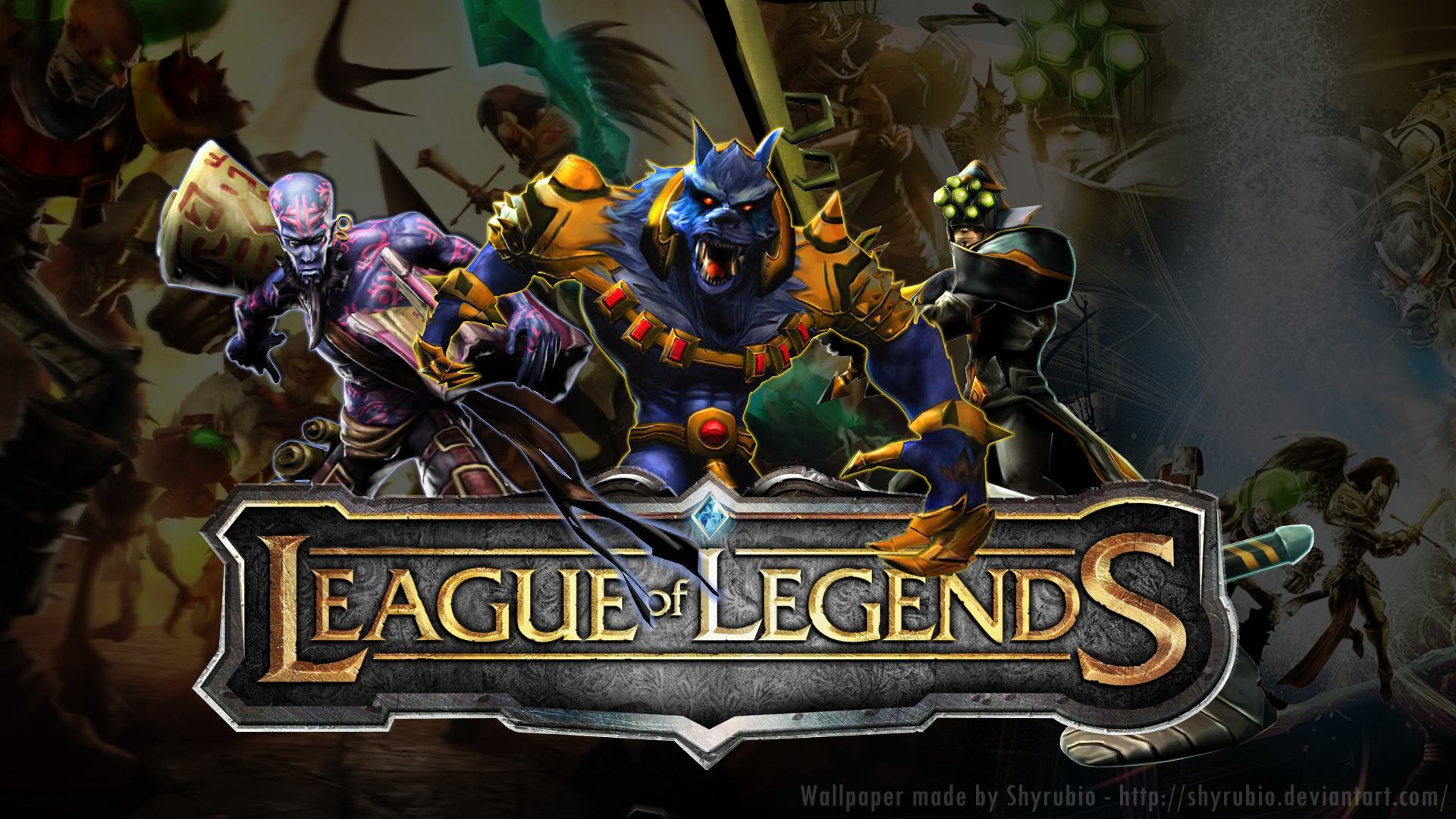 League Of Wallpaper Legends Warwick Ryze