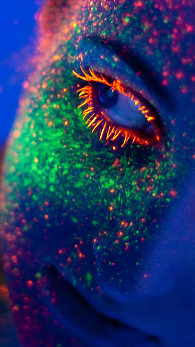 Fluorescence Make Up iPhone Wallpaper Background And