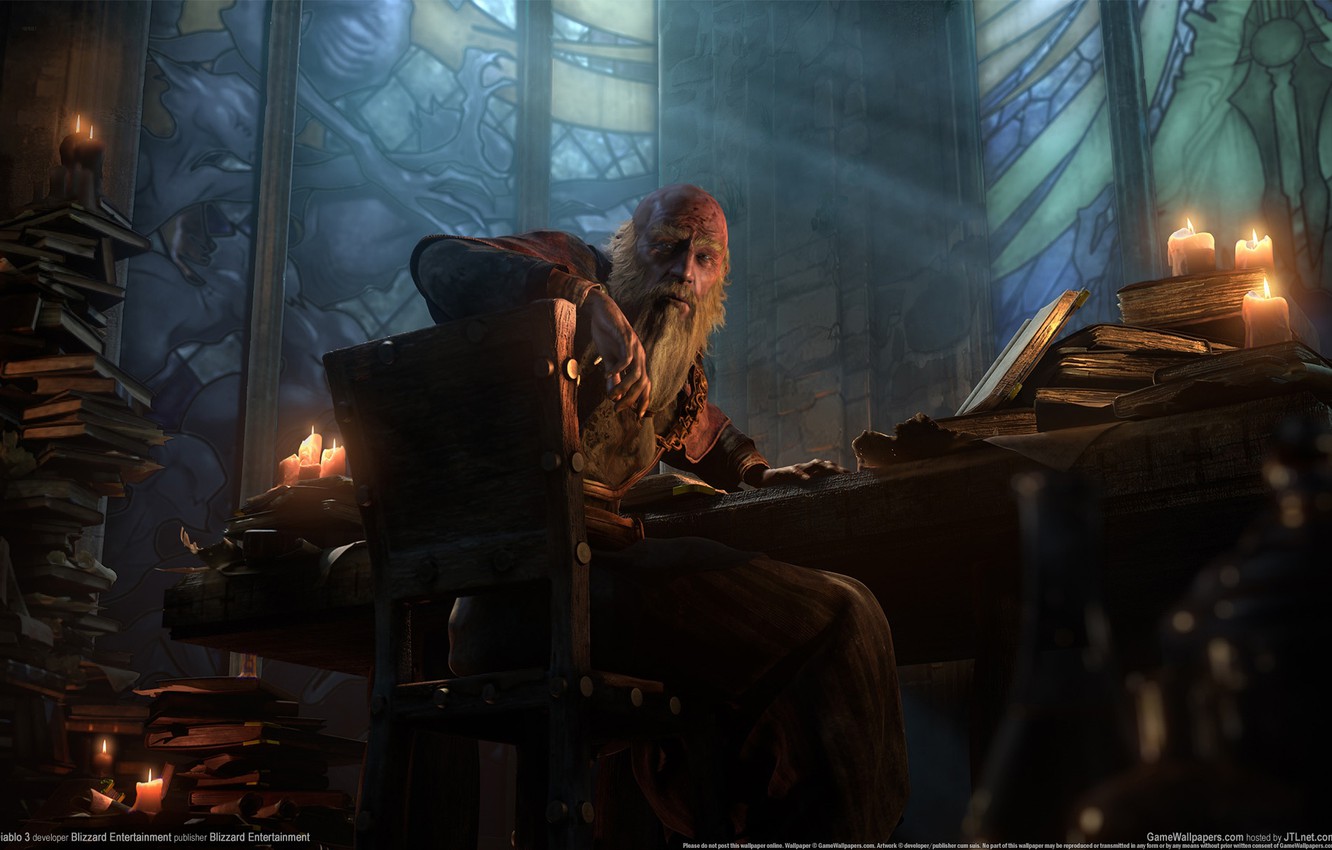 Wallpaper Look Books Candles Grandfather The Old Man
