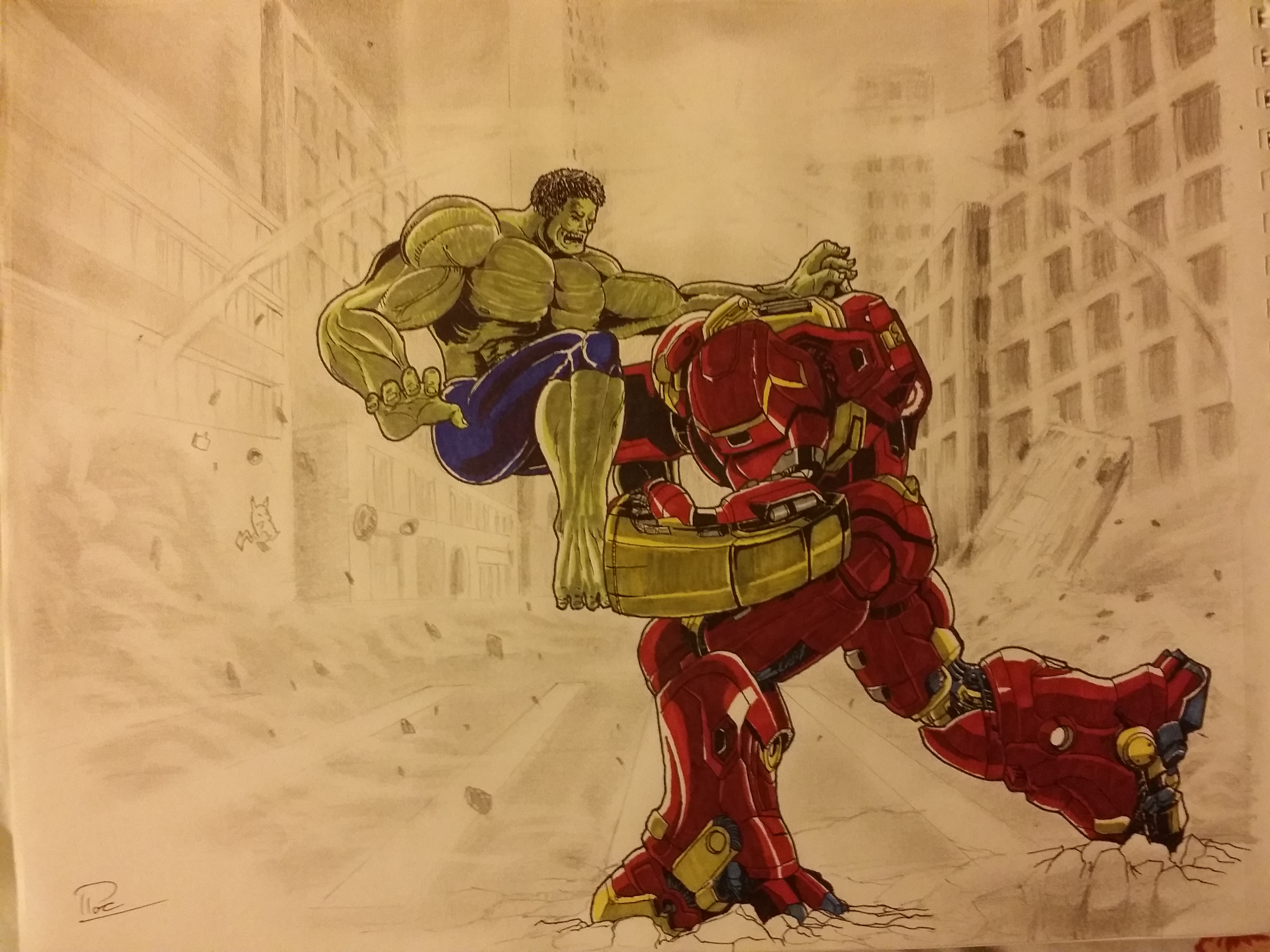 Hulkbuster Vs Hulk By Lpham97