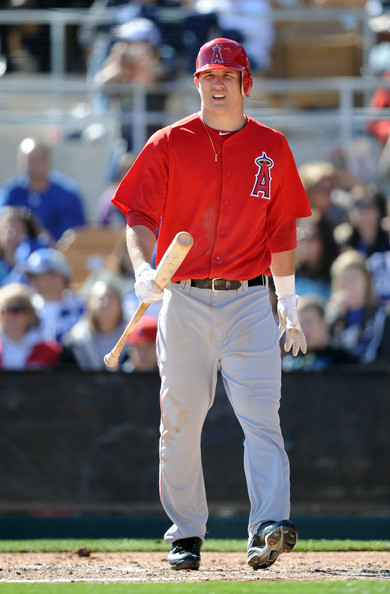Mike Trout Of The Los Angeles Angels Anaheim At Bat