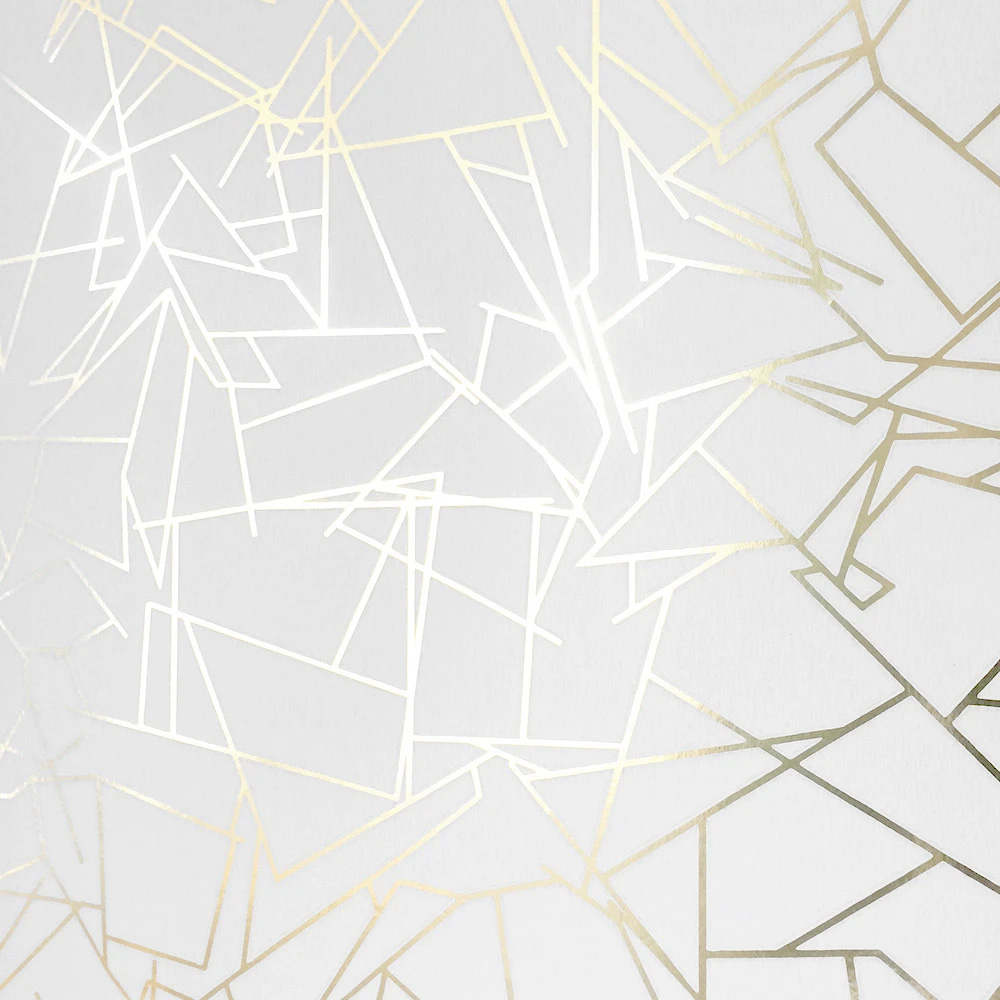White and gold wallpaper Angles white gold wallpaper Erica Wakerly