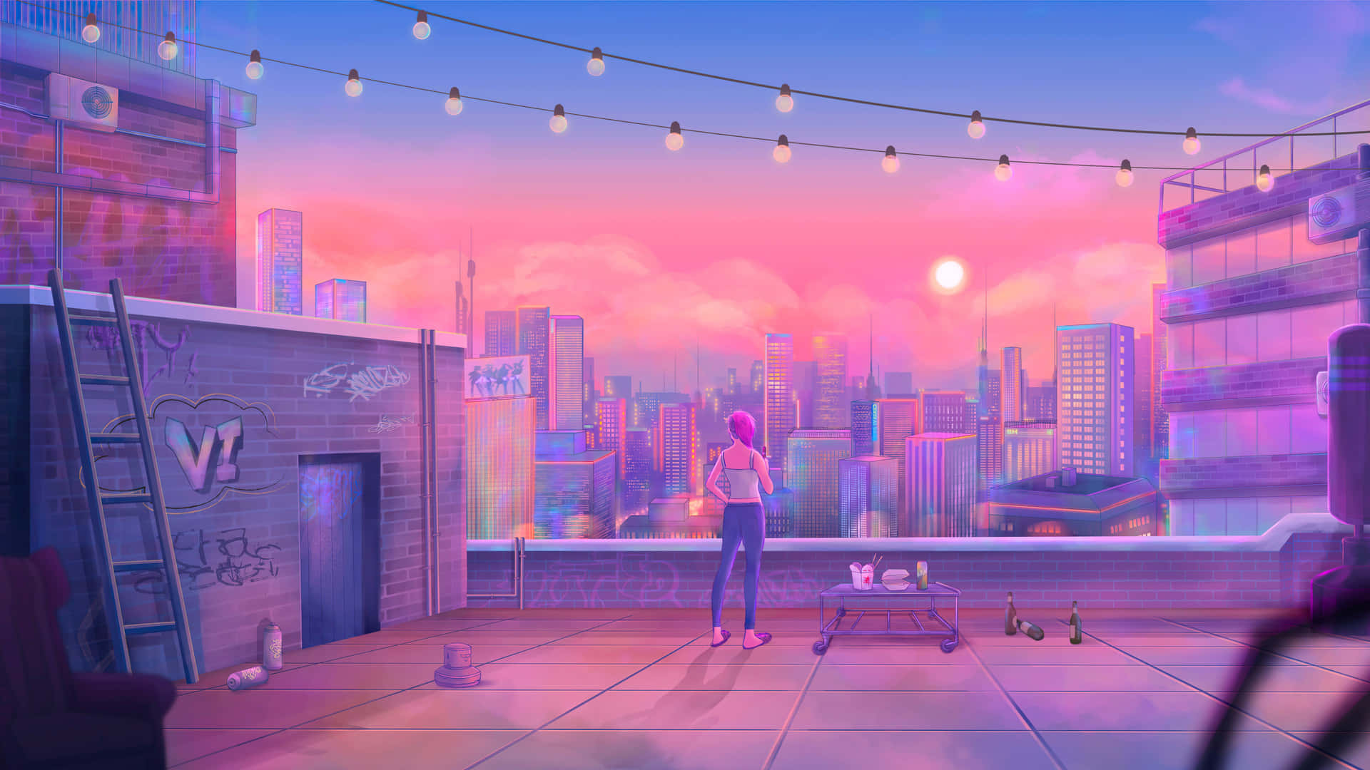 Pink City Wallpaper