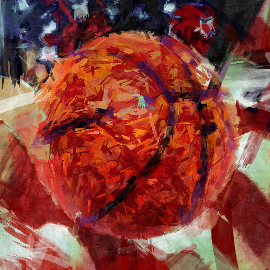 USA Flag and Basketball Abstract Digital Art by David G Paul Pixels 900x900