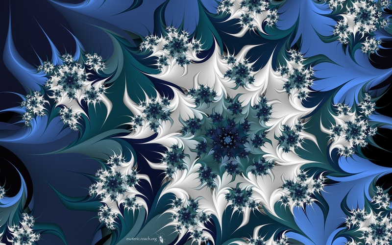 Abstract Fractals Nature Winter HD Desktop Wallpaper