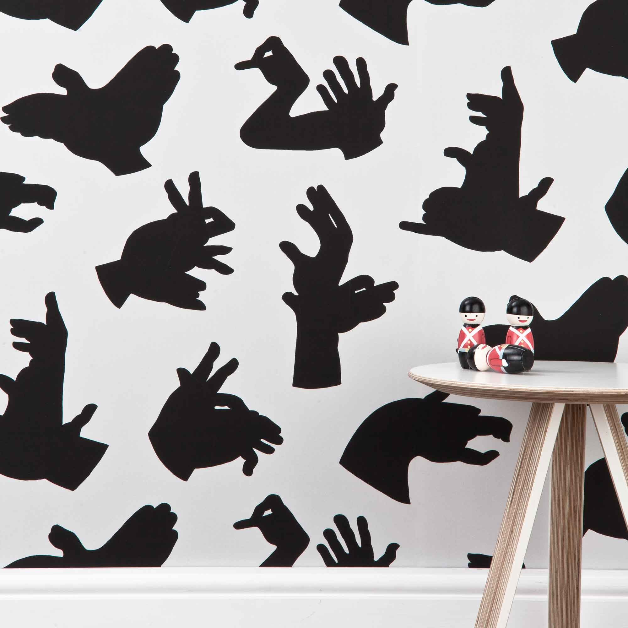 Grey Handmade Wallpaper For Children Hand Made Paperboy