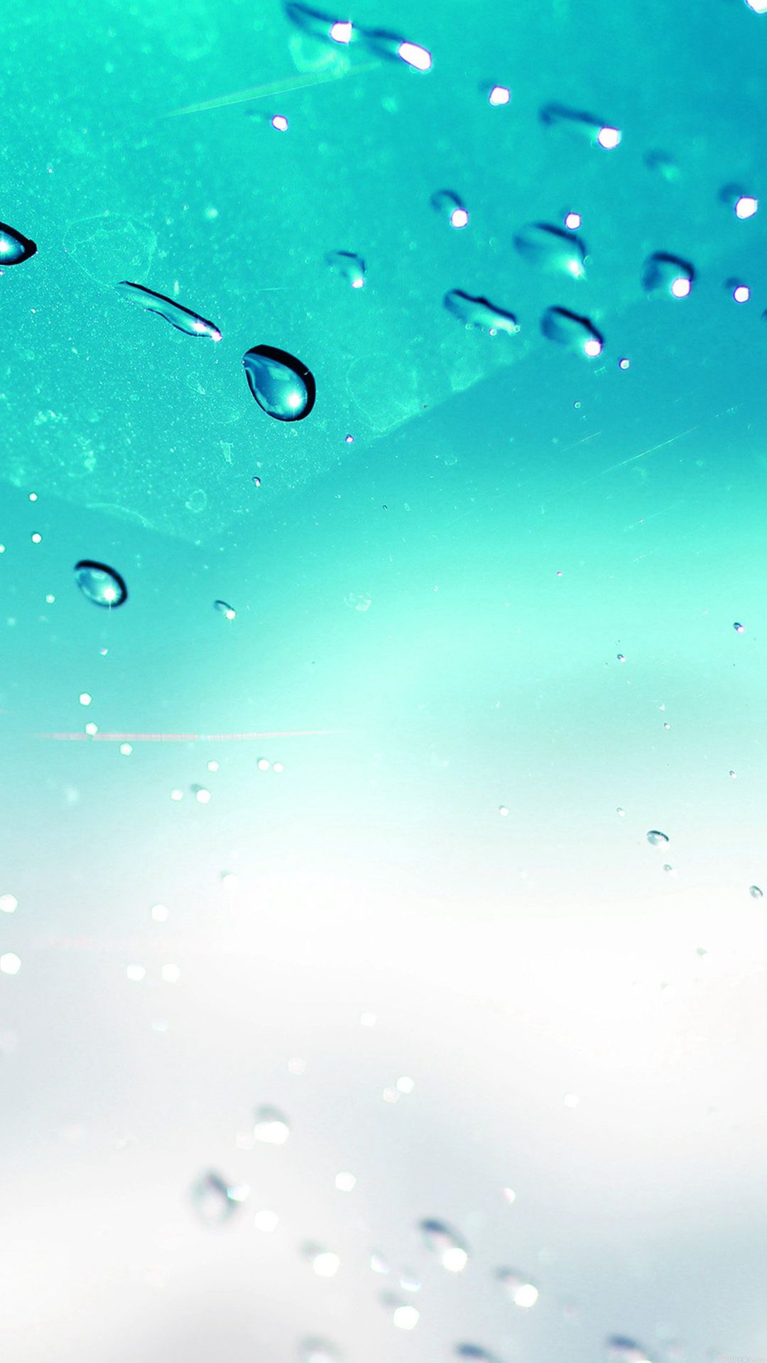 Rain Drop Splash Window Sky Nature Art iPhone Wallpaper