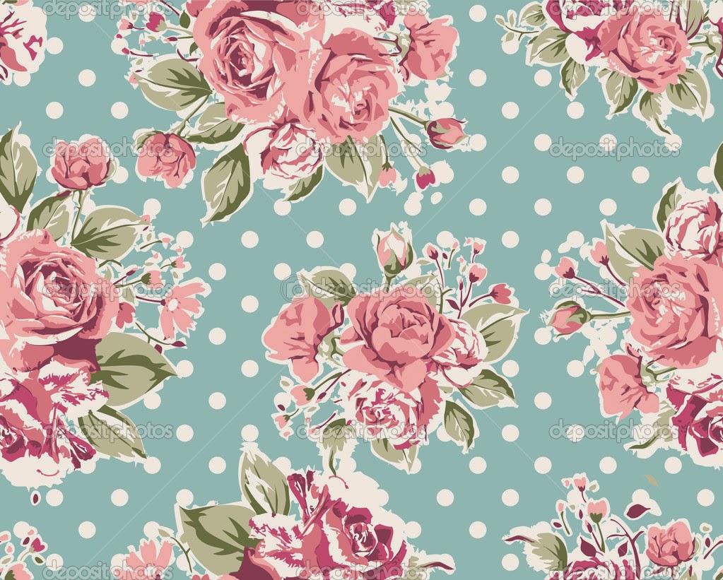 Vintage Floral Wallpaper Grasscloth