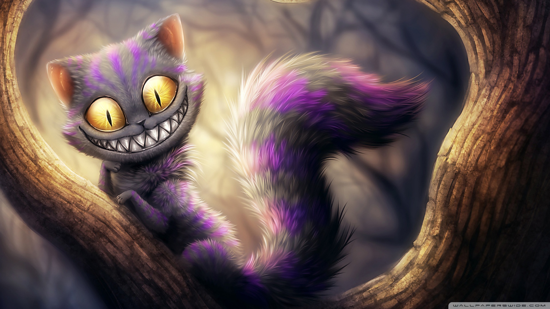Cat Alices Adventures In Wonderland Wallpaper 1920x1080 Cheshire Cat