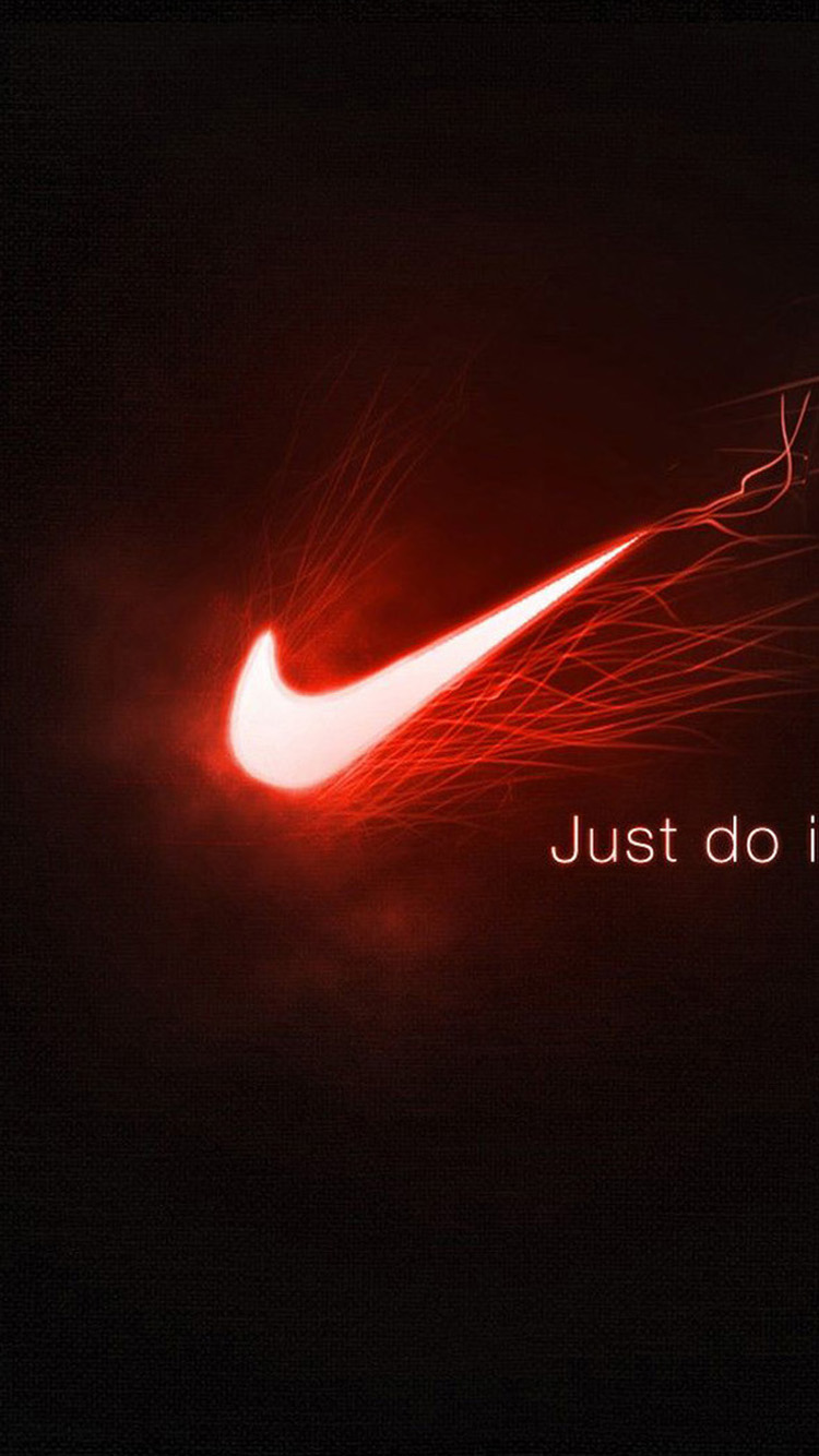 Red Nike Logo iPhone Wallpaper