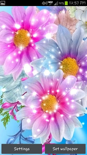 Glitter Flowers Live Wallpaper For Android By Fulbourn Apps