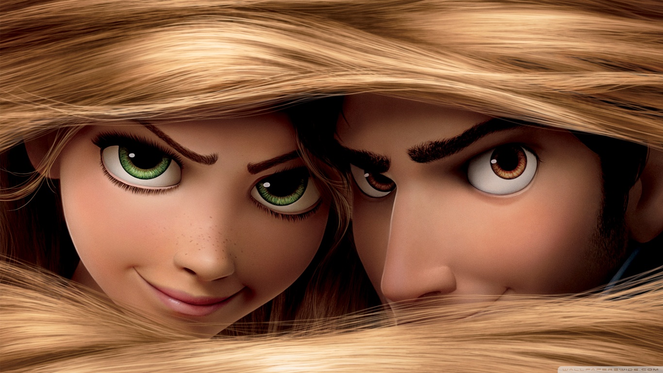 Tangled Rapunzel Wallpapers hd images 1366x768