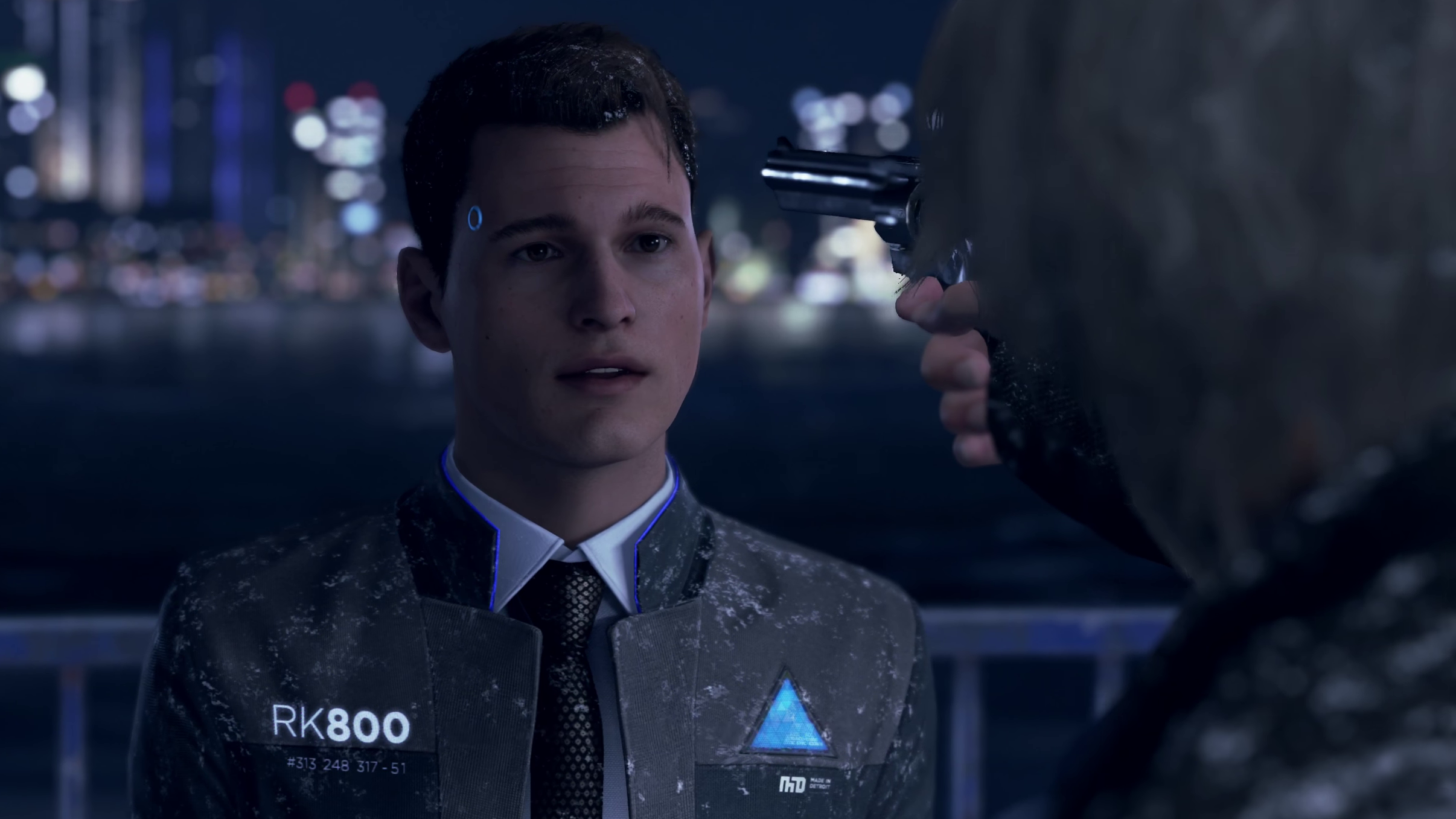 Detroit Bee Human Image Hank Threatens To Shoot Connor HD