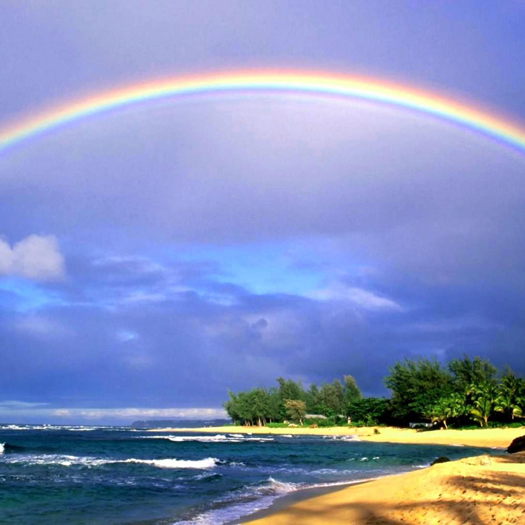 Rainbow Beach iPad Air Wallpaper