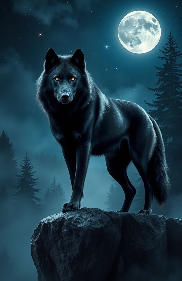 Black Wolf Wallpaper
